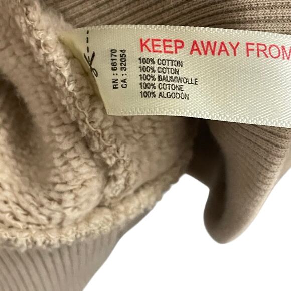 Free People Movement Oversized Pullover Hoodie Sweatshirt Cream Womens XS - Picture 6 of 7